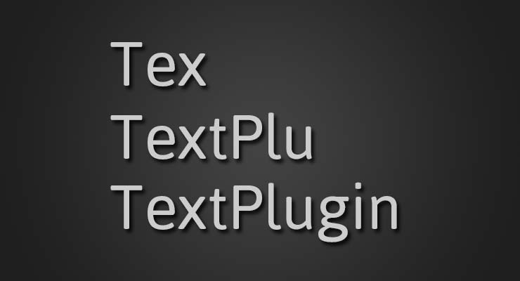 More information about "TextPlugin"